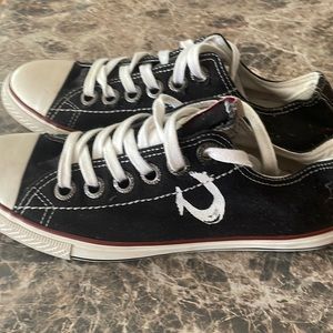 Men’s Black Vintage True Religion Converse